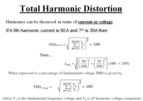 Total Harmonic Distortion (THD) and Power Factor Calculation.